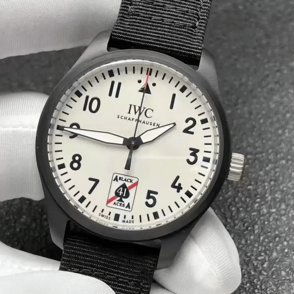 IWC 파일럿 워치 오토매틱 41 블랙 에이스 41mm 326905