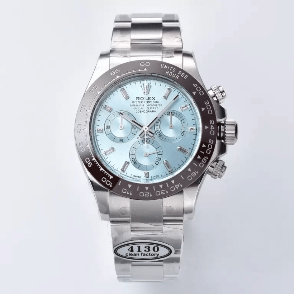 롤렉스 데이토나 크로노그래프 아이스블루 다이얼 크리스탈 인덱스 SS 브레이슬릿 40mm 116506