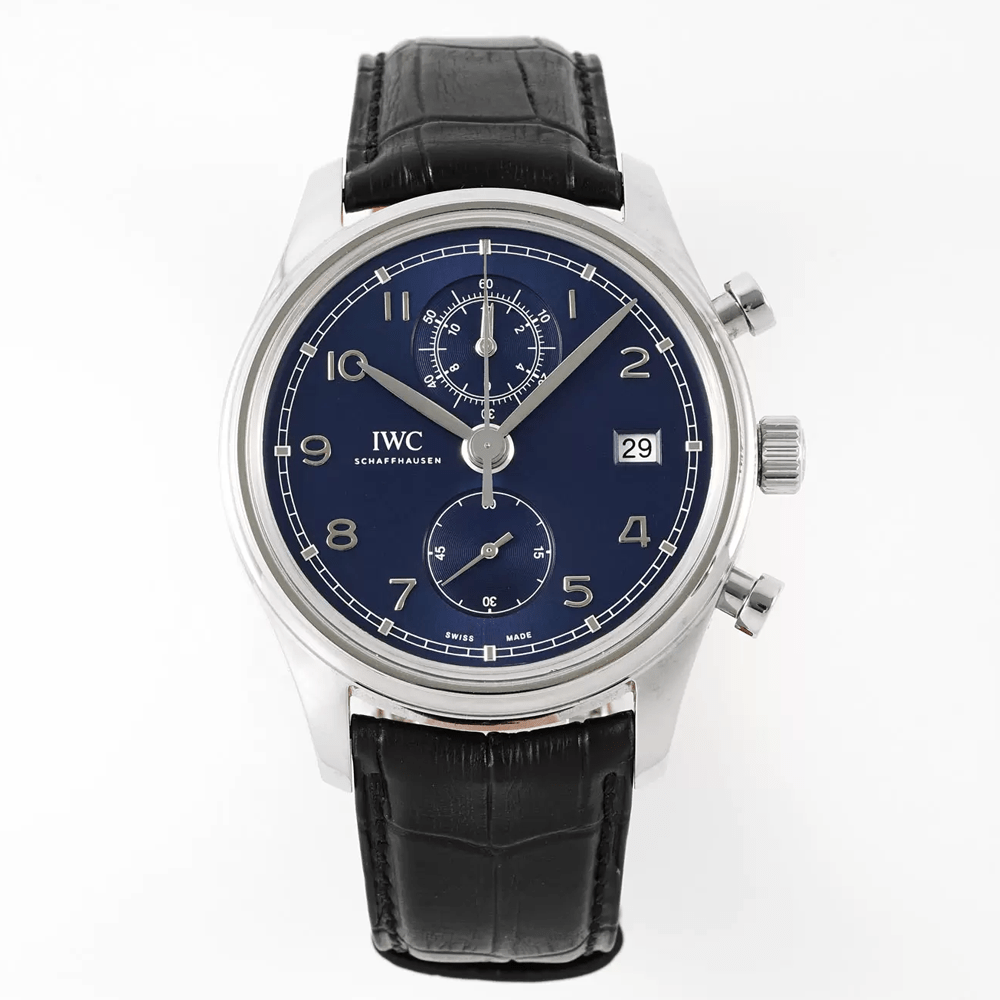 APS 공장 IWC 포르투기저 크로노그래프 클래식 청판 가죽 스트랩 42mm IW390303