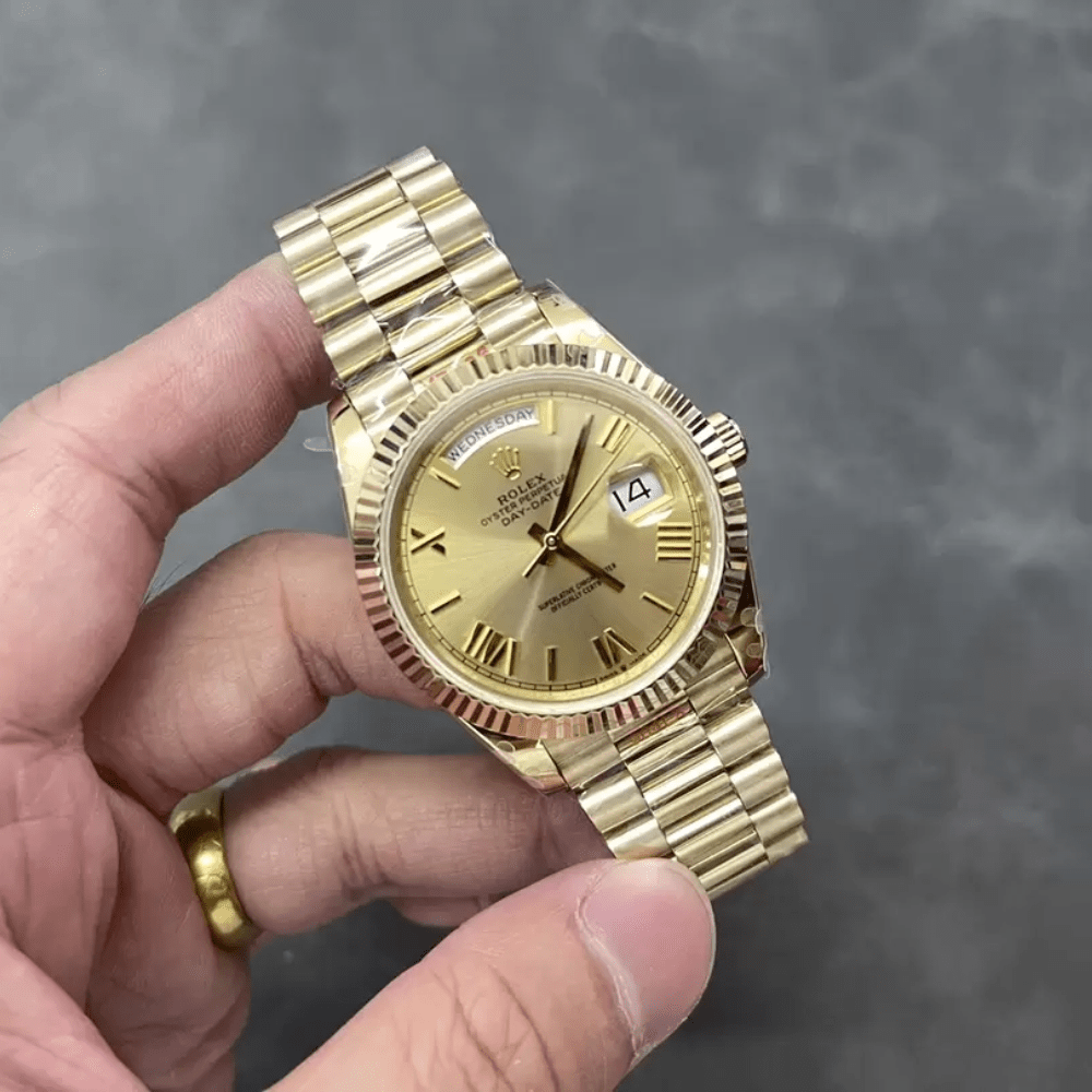 롤렉스 데이데이트 YG 로만 다이얼 금통 40mm V3(텅스텐 헤비 버전) 228238