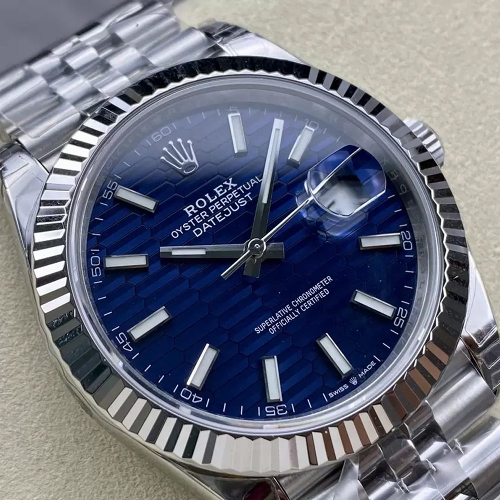 롤렉스 데이저스트 청판 텍스처 다이얼 바인덱스 SS 쥬빌레 41mm 126334