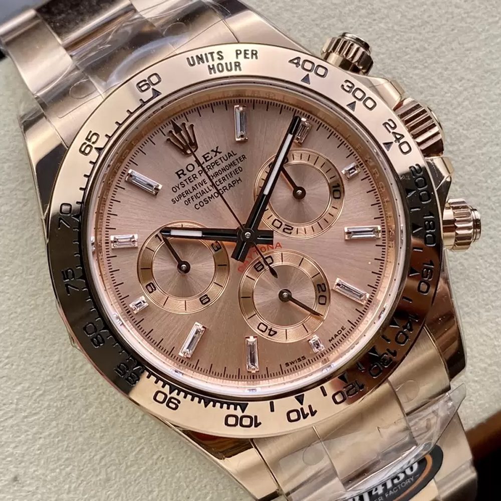 롤렉스 데이토나 크로노그래프 로즈골드 다이얼 RG 금통 40mm 116505