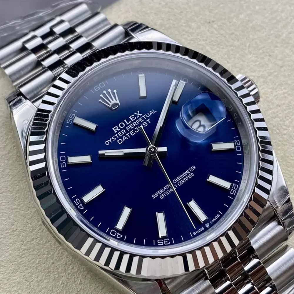 롤렉스 데이저스트 청판 다이얼 바인덱스 SS 쥬빌레 41mm 최신 V2버전 126334