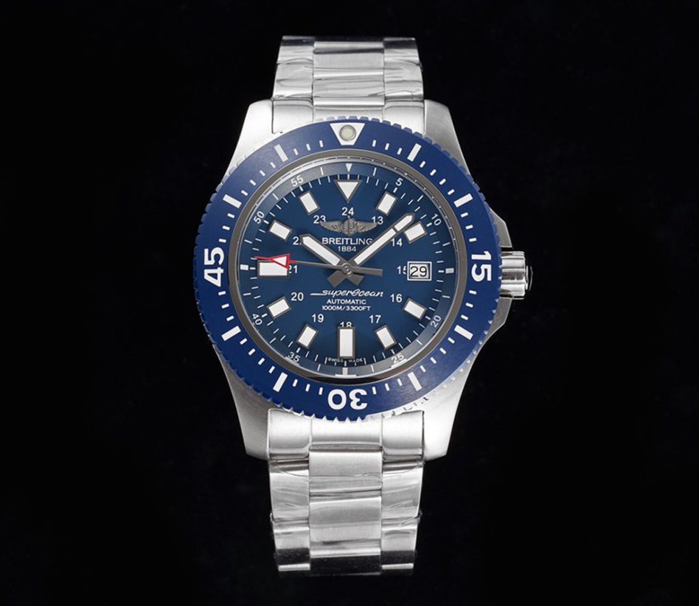 브라이틀링 슈퍼오션 스페셜 에디션 블루 다이얼 SS 브레이슬릿 44mm Y1739316