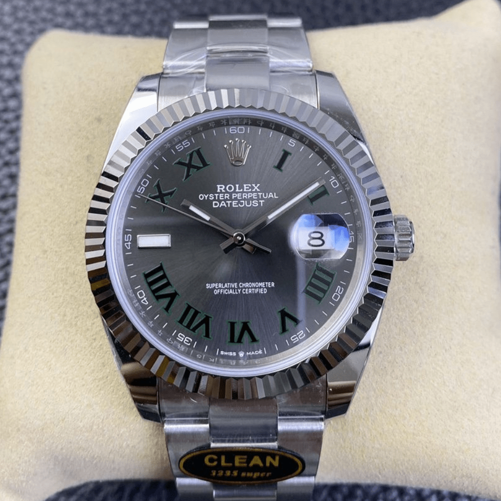 롤렉스 데이저스트 그레이 윔블던 로만 다이얼 SS 오이스터 41mm 126334