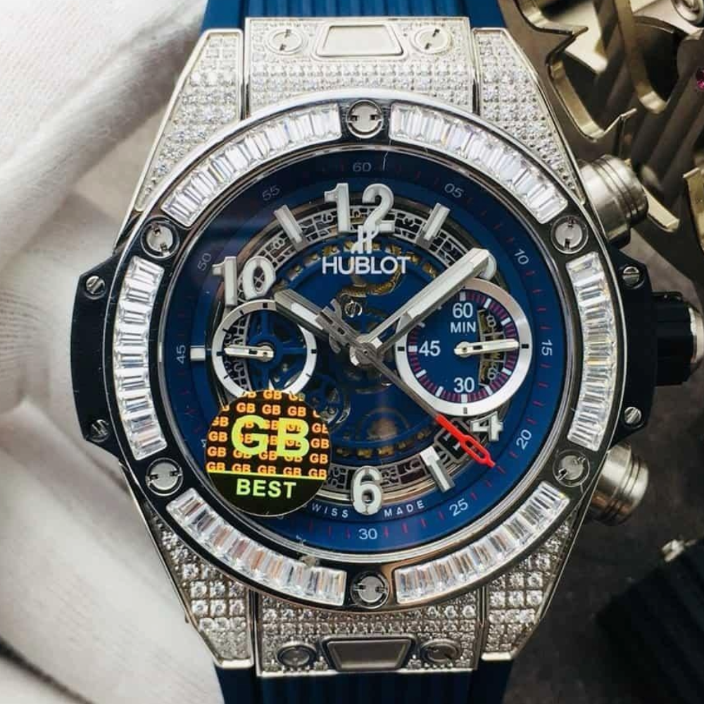 위블로 빅뱅 유니코 티타늄 블루 풀다이아 45mm 441.OX.1180.RX.1704