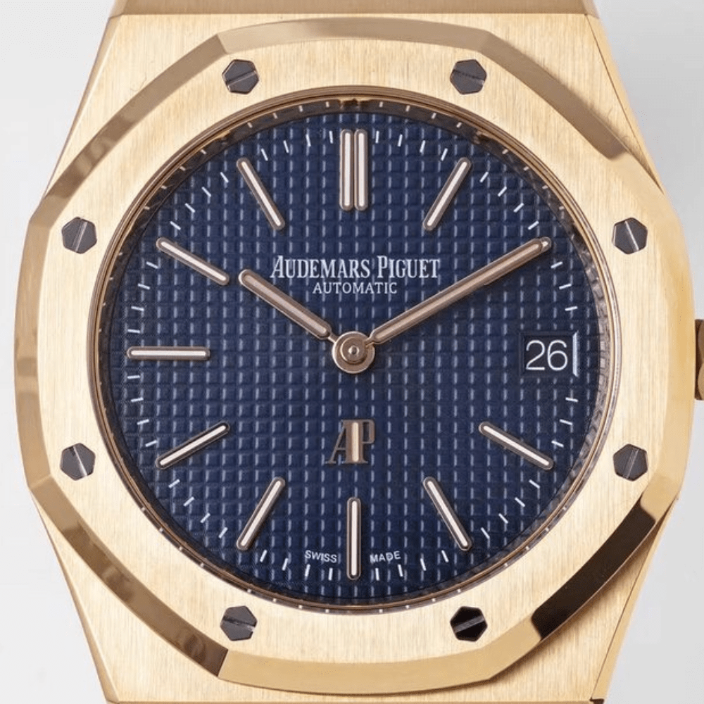 오데마피게 로얄오크 점보 리미티드 에디션 블루 다이얼 로즈골드 금통 39mm 15202IP