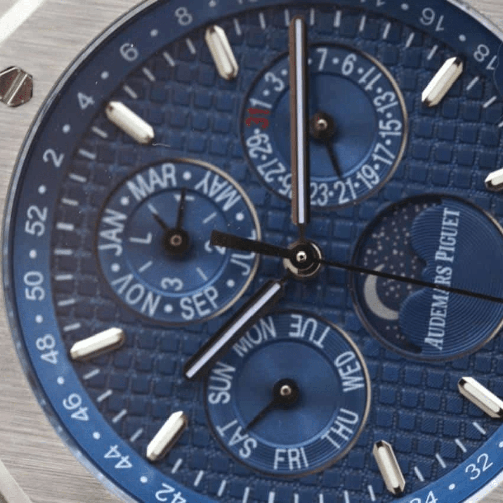 오데마피게 로얄오크 퍼페츄얼 블루 다이얼 스틸 SS 브레이슬릿 41mm 26574ST