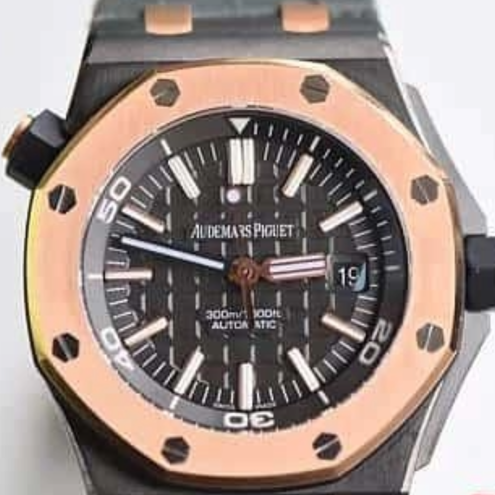 오데마피게 로얄오크 오프쇼어 다이버 블랙 다이얼 로즈골드 리미티드 에디션 42mm 15709