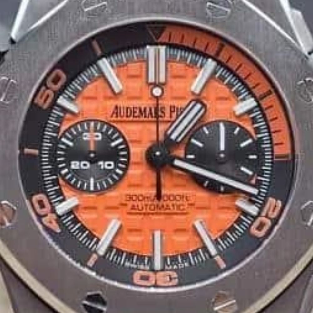 오데마피게 로얄오크 오프쇼어 다이버 오엔지 다이얼 스틸 러버 스트랩 V2 42mm 26703ST