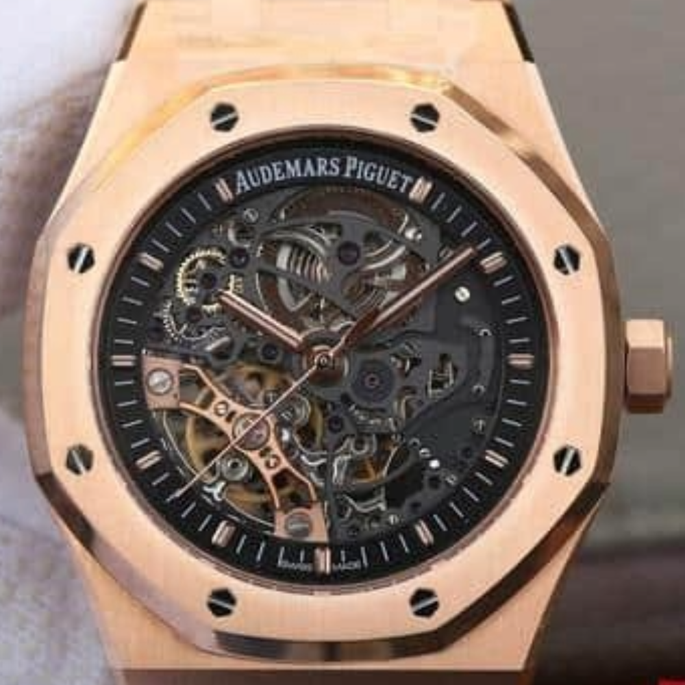 오데마피게 로얄오크 스켈레톤 다크그레이 다이얼 로즈골드 금통 41mm 15407OR