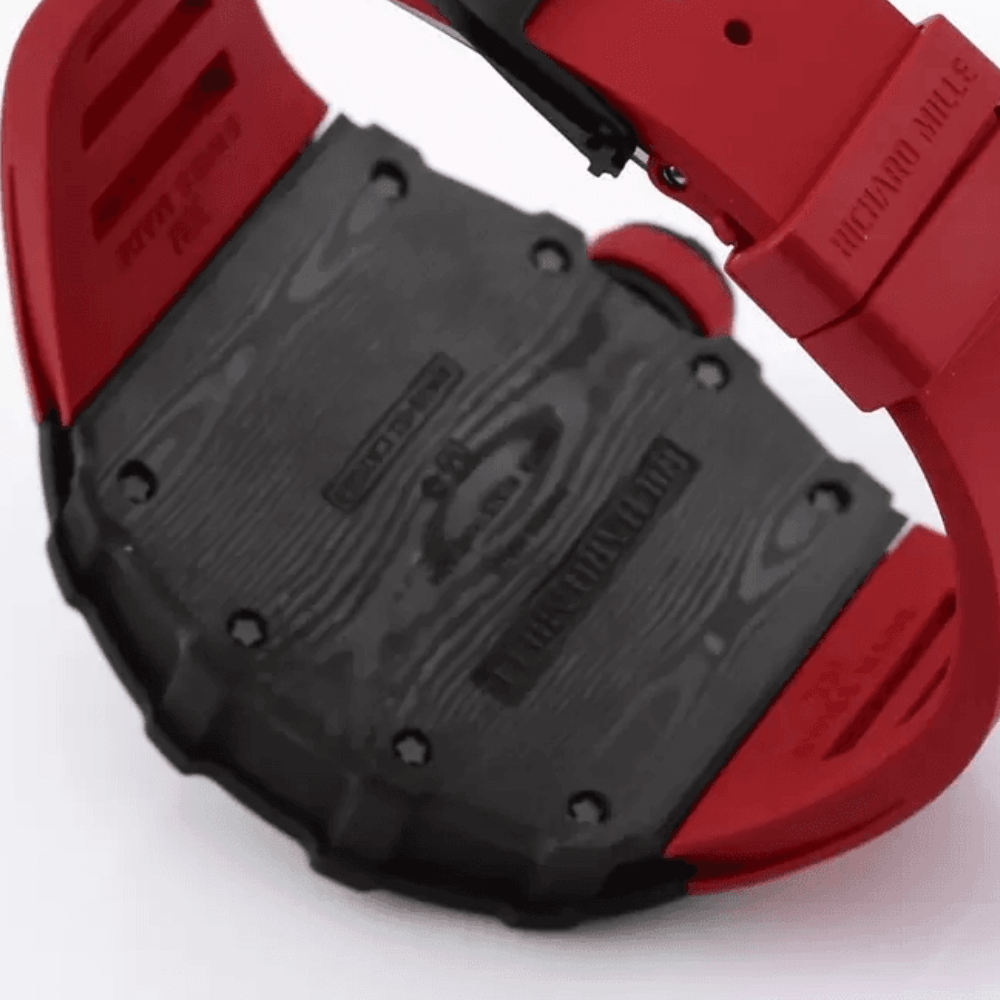 리차드밀 라파엘 나달 블랙 카본 스켈레톤 다이얼 레드 러버 스트랩 RM35-01