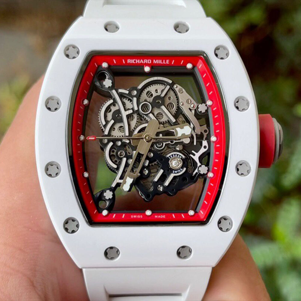 리차드밀 부바왓슨 화이트 세라믹 화이트 러버밴드 RM-055