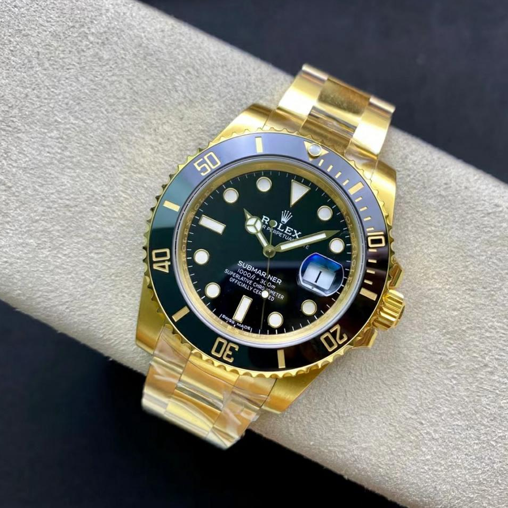 롤렉스 서브마리너 검판 YG 금통 40mm 116618LN