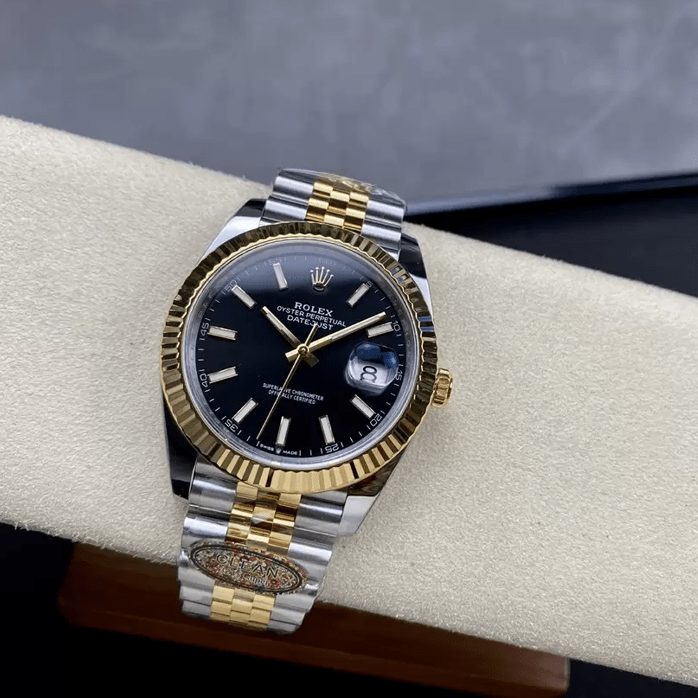 롤렉스 데이저스트 검판 다이얼 바인덱스 YG 콤비 쥬빌레 41mm 126333