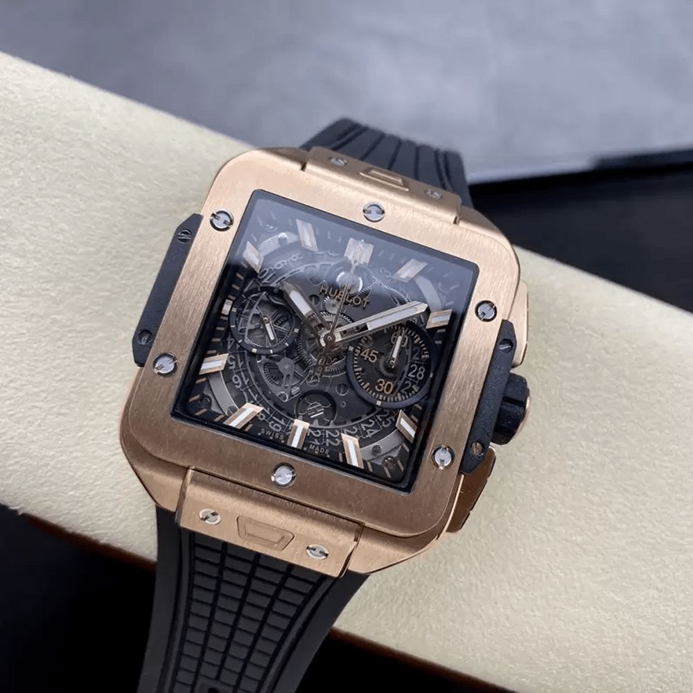 위블로 스퀘어뱅 유니코 티타늄 로즈골드 베젤 42mm 821.NM.0170.RX