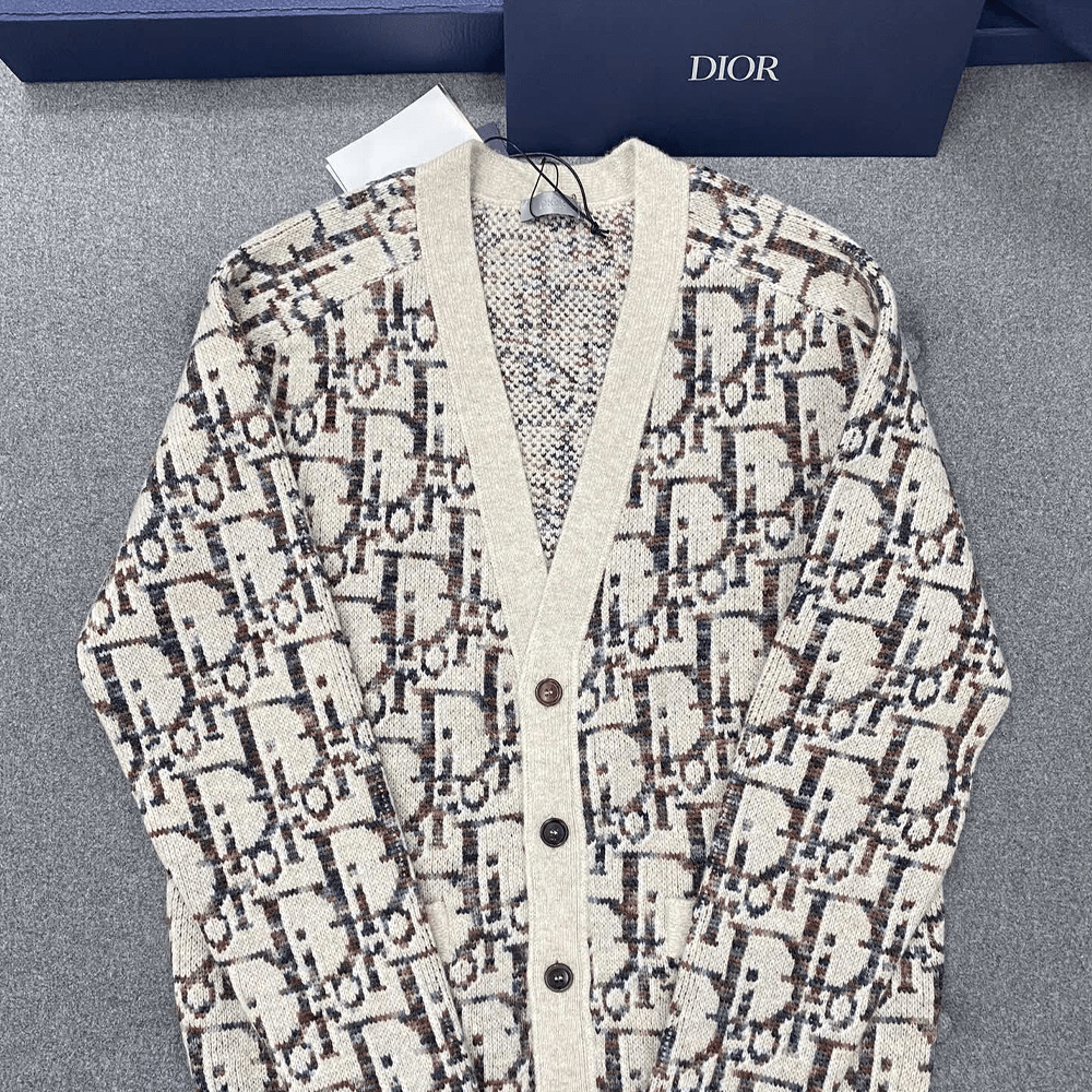 디올 24SS 오블리크 캐시미어 가디건