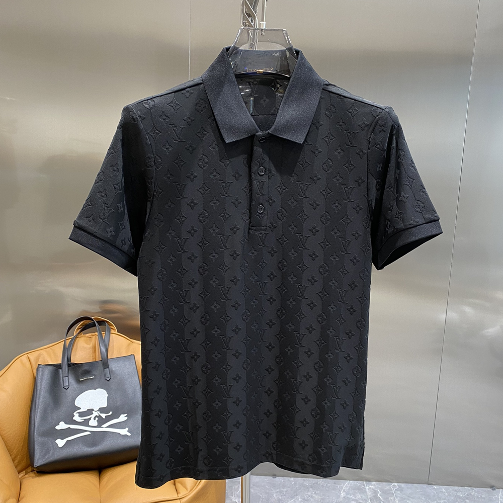 루이비통 24SS 모노그램 자카드 폴포 반팔 티셔츠