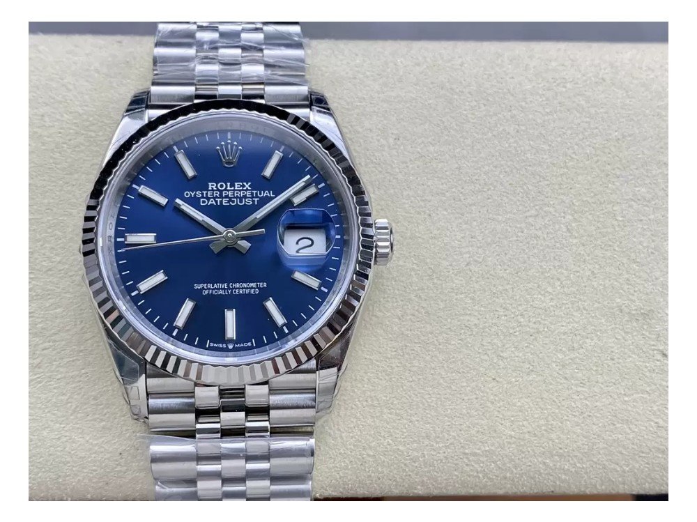 롤렉스 데이저스트 청판 다이얼 바인덱스 SS 쥬빌레 36mm 116234