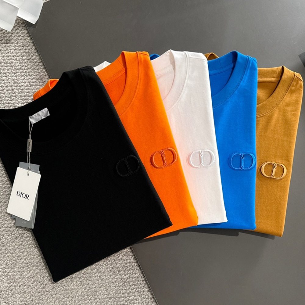 디올 24SS 자수로고 반팔 티셔츠