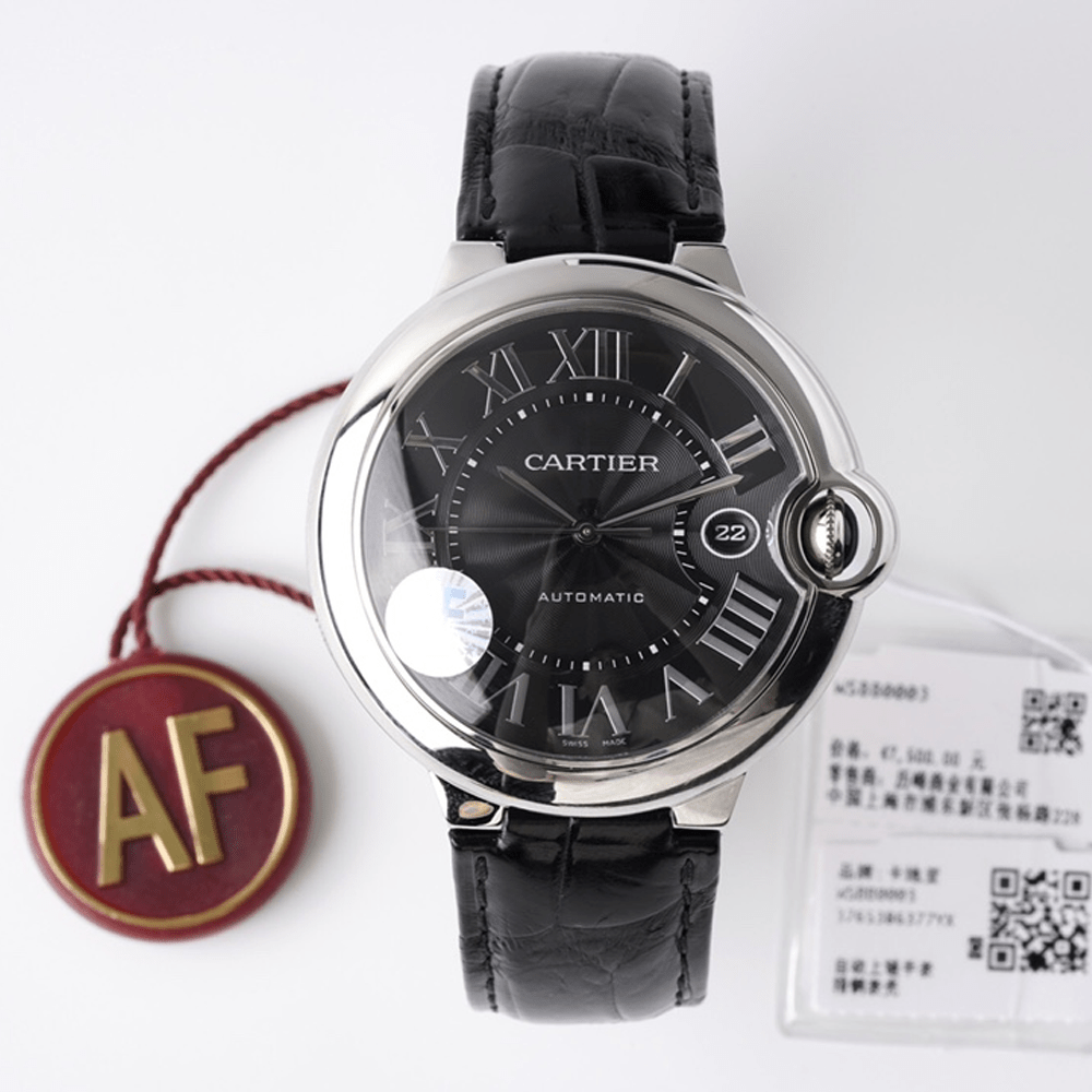 발롱 블루 드 까르띠에 블랙 다이얼 42mm WSBB0027