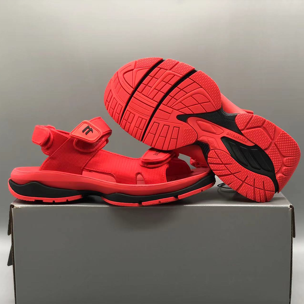 발렌시아가 투어리스트 샌들 레드