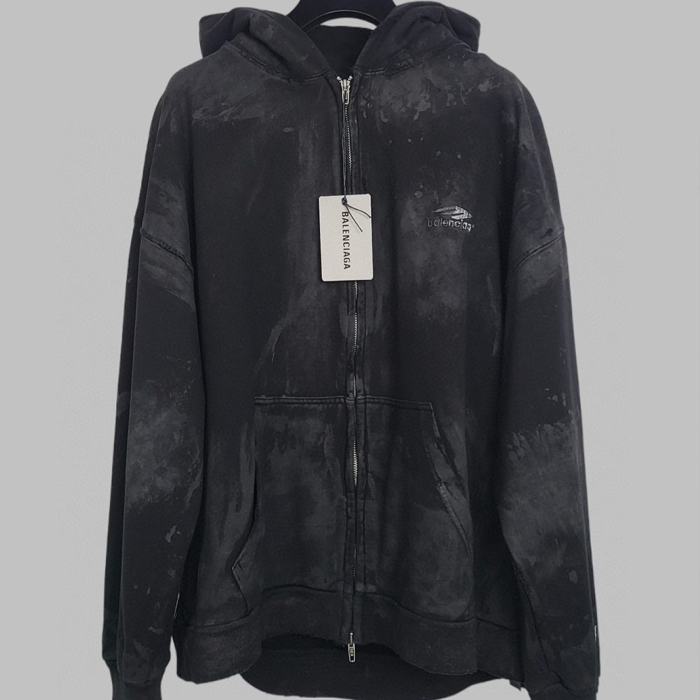 발렌시아가 24SS 스포츠 로고 디스 후드 집업