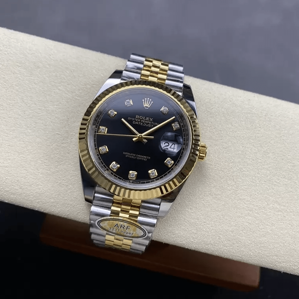 롤렉스 데이저스트 검판 다이얼 10P 다이아 YG 콤비 쥬빌레 41mm 126333