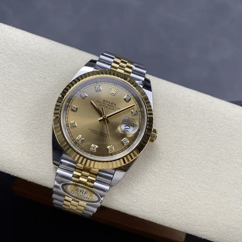 롤렉스 데이저스트 옐로우골드 다이얼 10P 다이아 YG 콤비 쥬빌레 41mm 126333