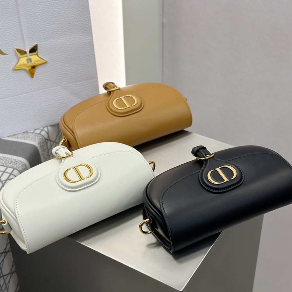 디올 미디엄 바비 백 블랙 브라운 민트 송아지 가죽