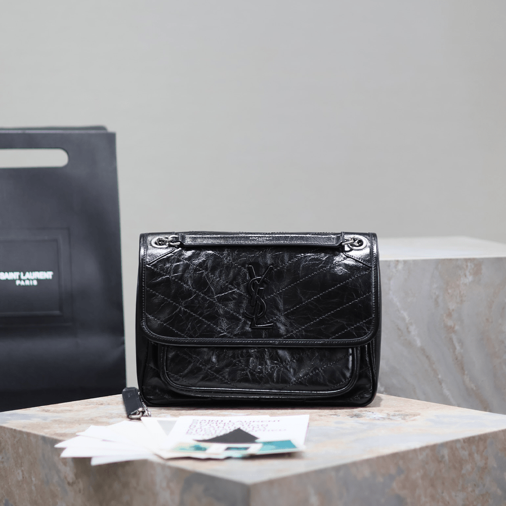 생로랑 라프리마 니키 빈티지 미디움 숄더백