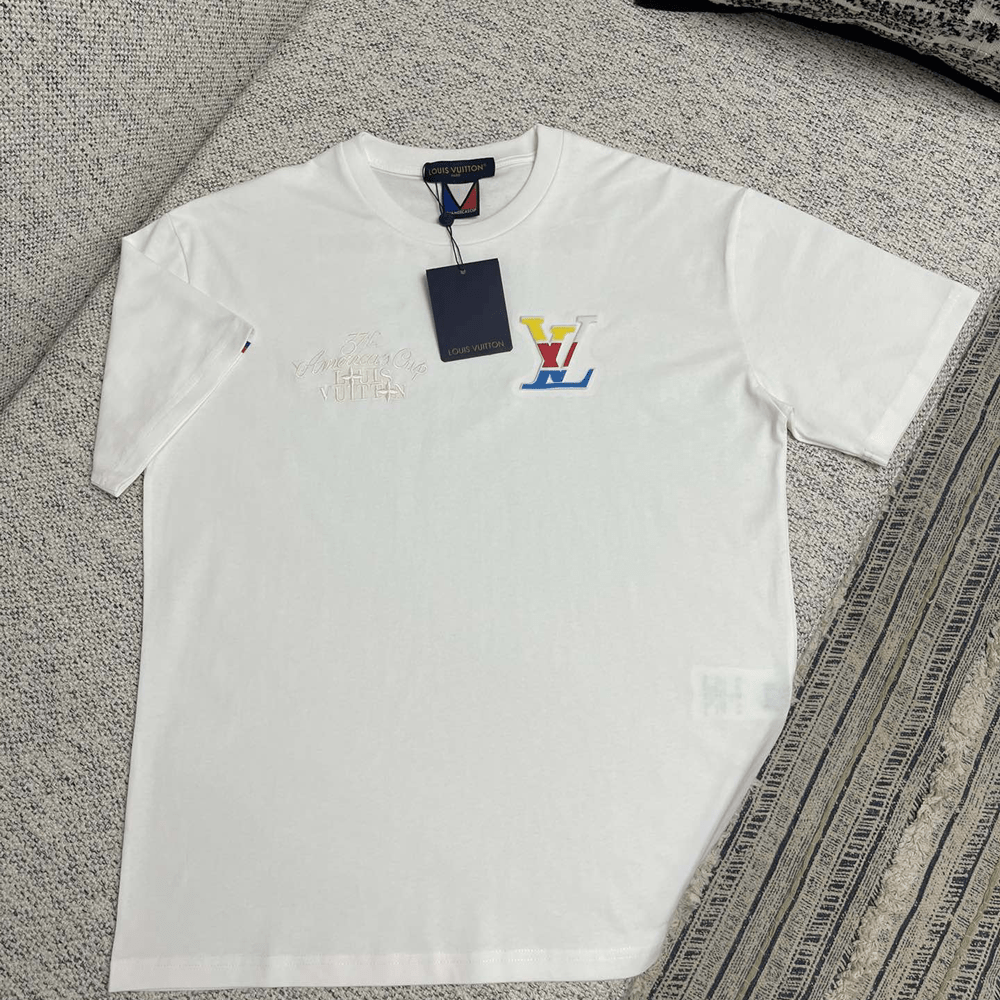 루이비통 그래픽 코튼 티셔츠