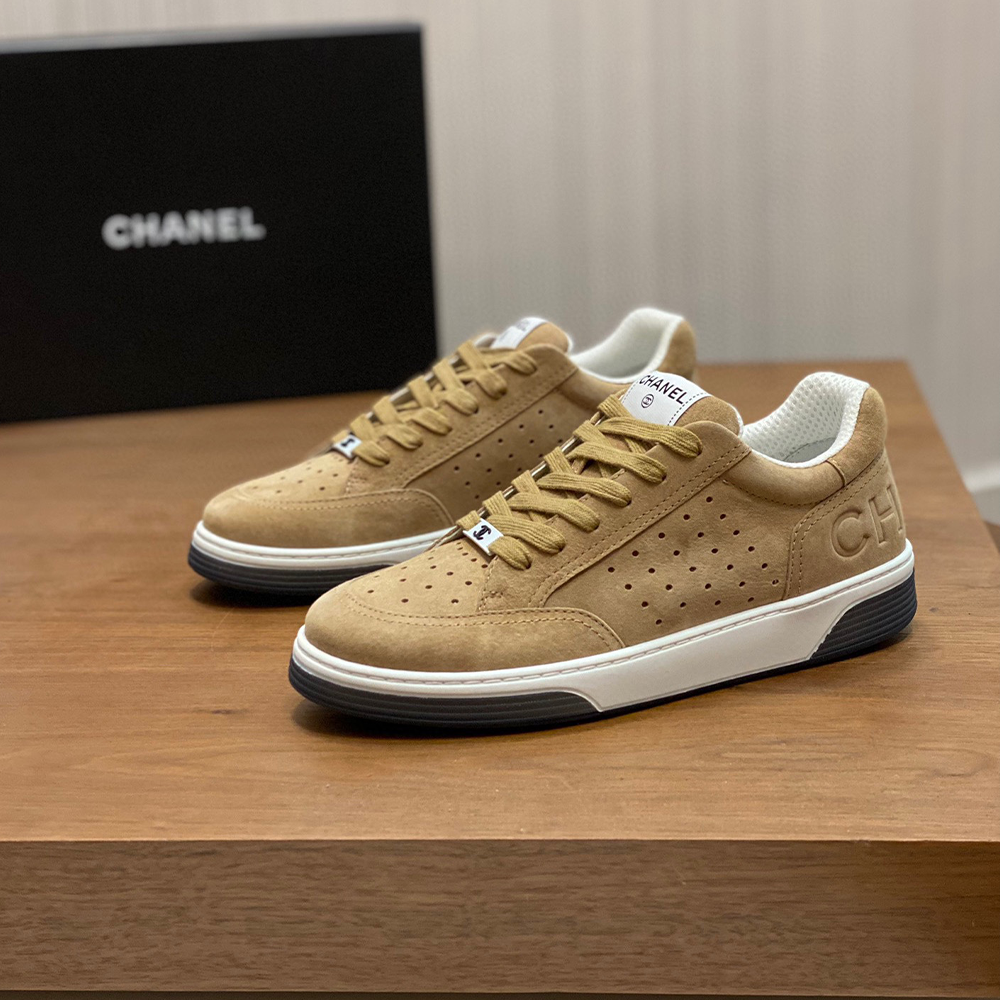 샤넬 테니스 스니커즈 브라운