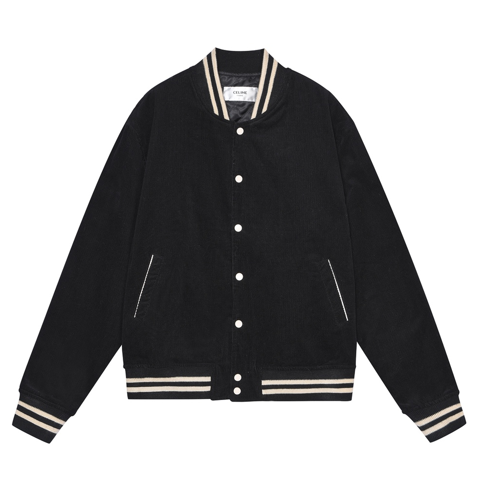 셀린느 코로듀이 백 로고 야구 자켓