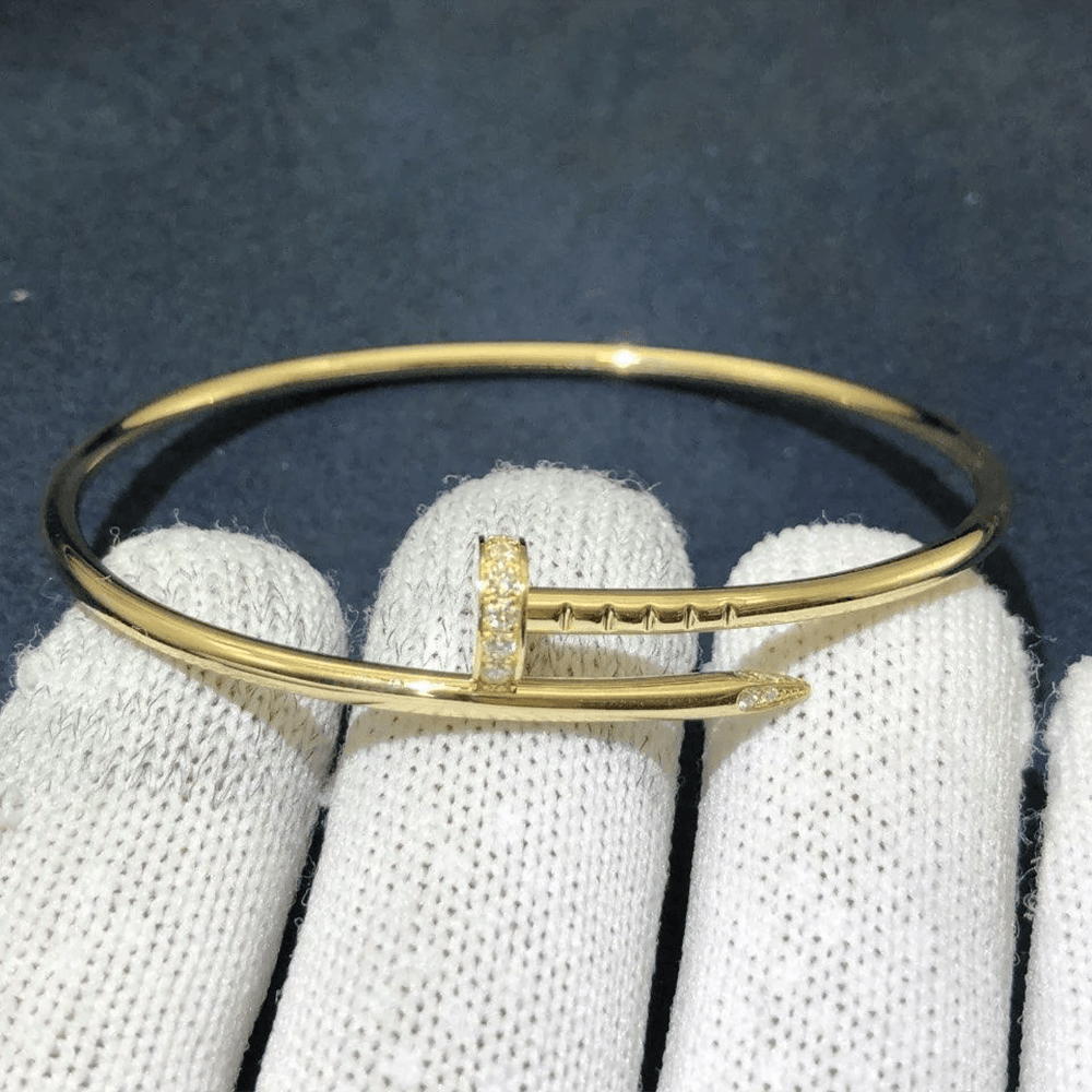 까르띠에 저스트 앵 끌루 브레이슬릿 스몰 다이아 세팅 옐로우 골드 18K