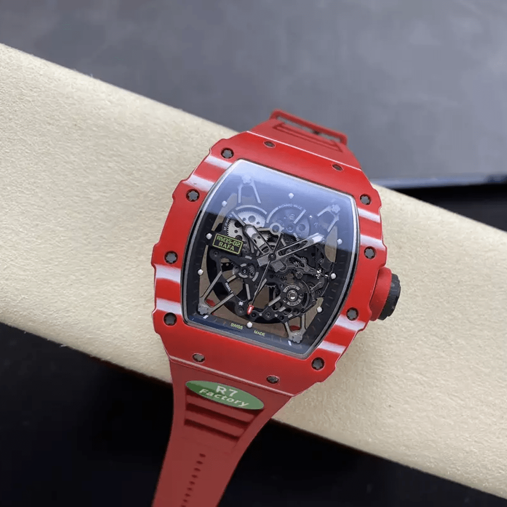 리차드밀 라파엘 나달 레드 NTPT 카본 스켈레톤 다이얼 레드 러버 스트랩  RM035-02