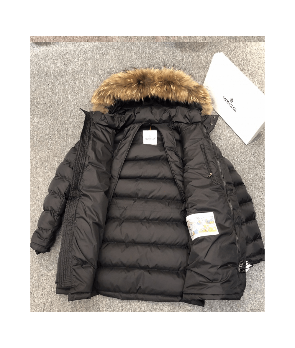 몽클레어 클루니 패딩 (100%리얼 코요테퍼) (남성용)블랙