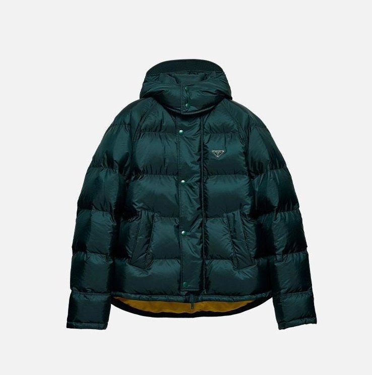 프라다 크롭 리나일론 다운 재킷 【매장-400만원대】