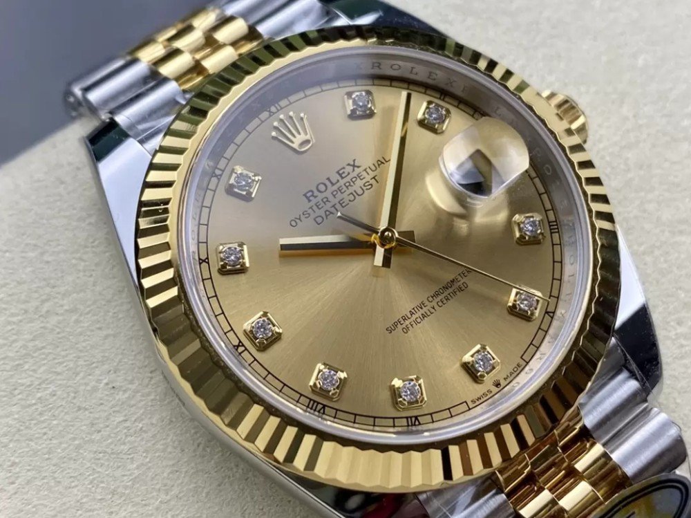 롤렉스 데이저스트  옐로우 골드 10P 다이얼 콤비 쥬빌레 41mm 126333-0012