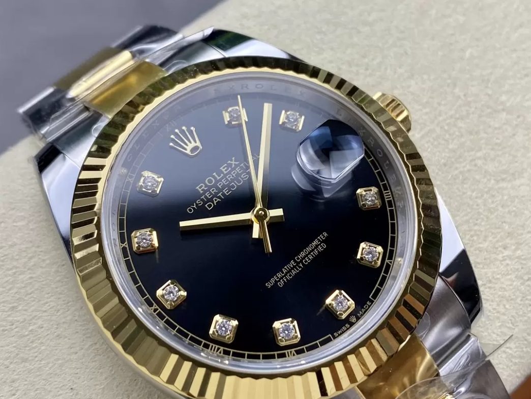 롤렉스 데이저스트 블랙 10P 다이얼 콤비 오이스터 41mm 126333-0005