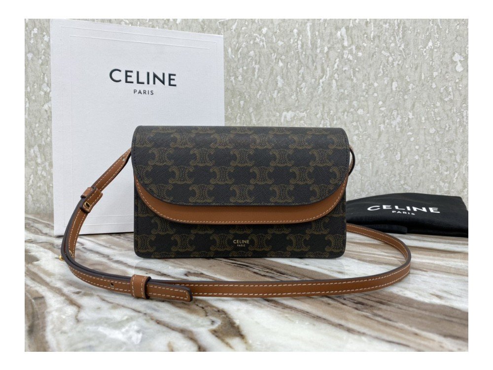 셀린느 CELINE CANVAS WOC 숄더 백 10D852