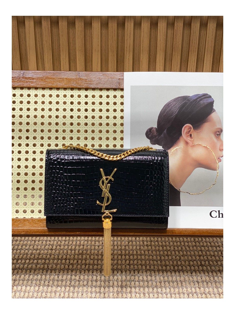 생로랑 체인 숄더백 377628