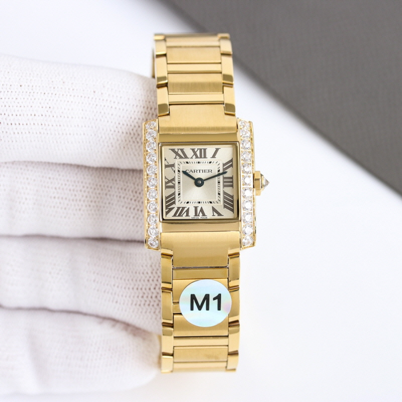 [premium] CARTIER 까르띠에 탱크 프랑세즈 워치 small 쿼츠 시계 WJTA0039