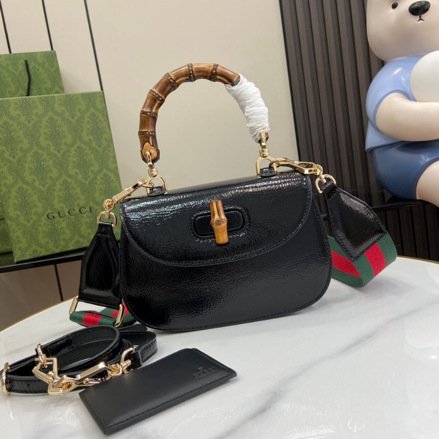 구찌 Gucci Bamboo 1947 스몰 여성용 크로스백 토트백 675797