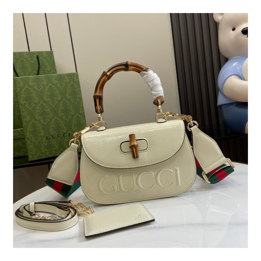 구찌 Gucci Bamboo 1947 스몰 여성용 크로스백 토트백 675797