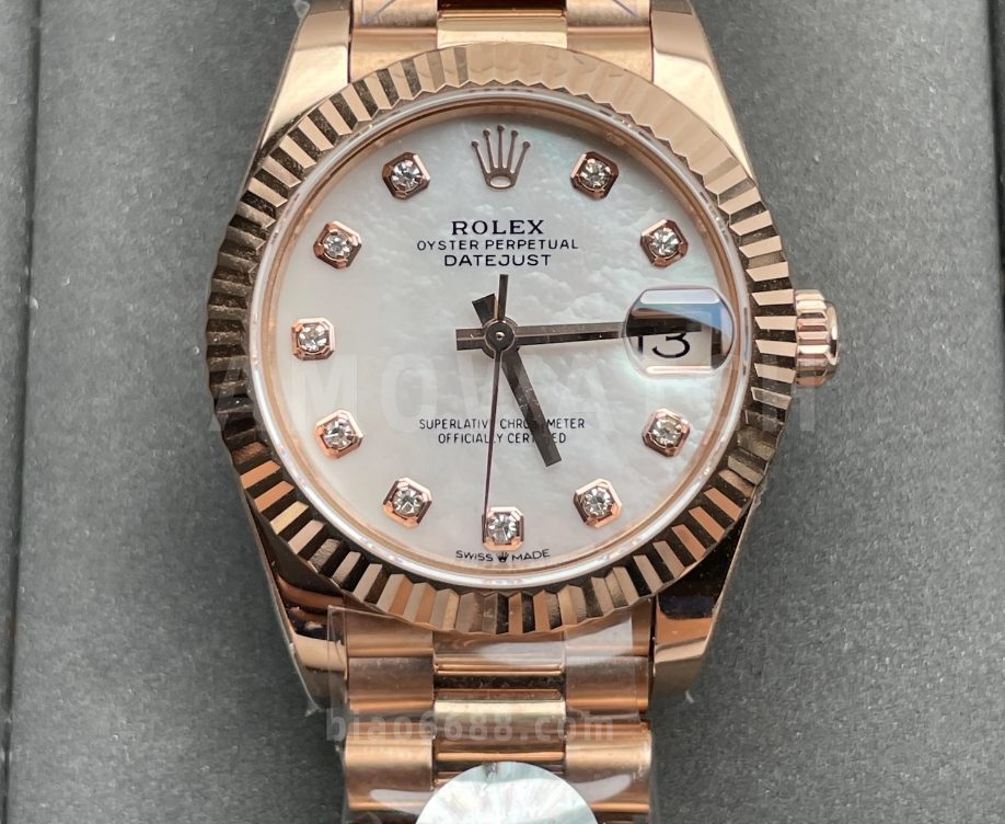 롤렉스 여성용 데이저스트 MOP 다이얼 10P 다이아 로즈골드 쥬빌레  31mm 278275