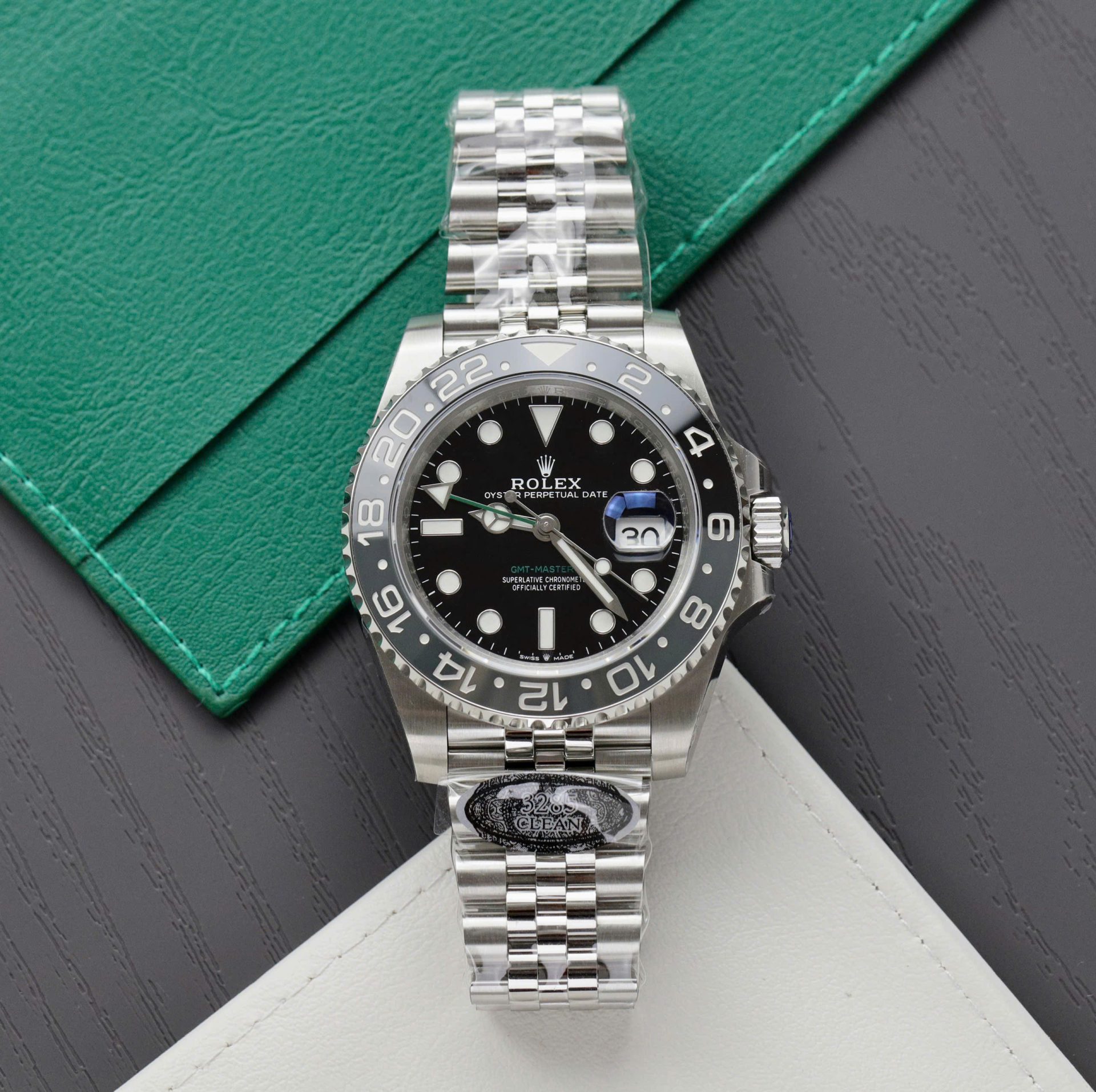 롤렉스 GMT 마스터2 브루스 웨인 쥬빌레 브레이슬릿 40mm 126710 GRNR