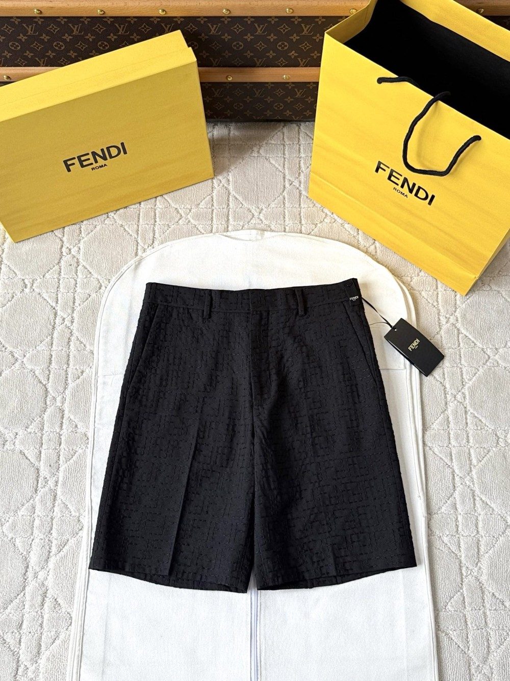 펜디 FF 자카드 팬츠