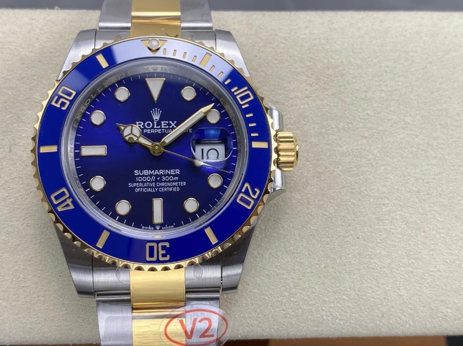 롤렉스 신형 서브마리너 청판 YG 콤비 41mm 최신 V2버전 126613LB